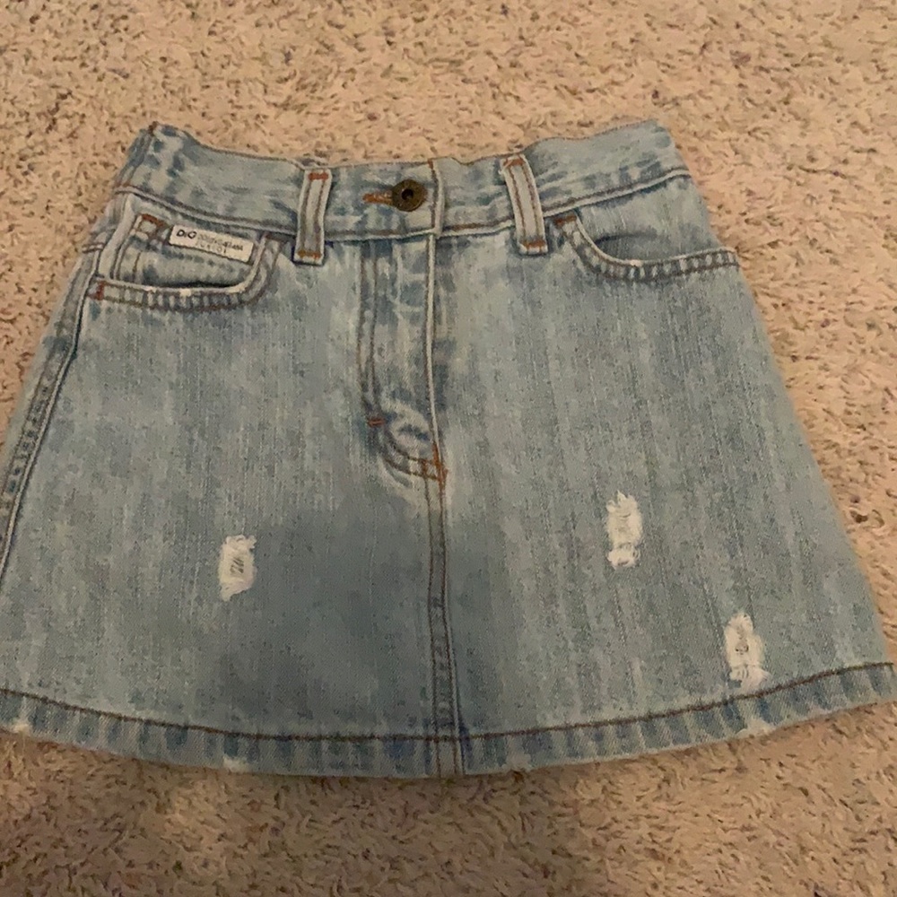 DOLCE&GABBANA JUNIOR DENIM SKIRT